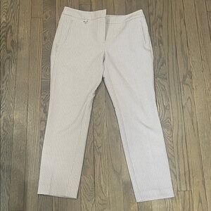 Adrianna Papell Women's Cream Patterned Trousers